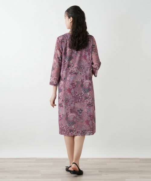 Leilian PLUS HOUSE / レリアンプラスハウス ドレス | プリントフレアワンピース【BINDA】 | 詳細3