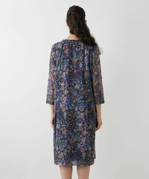 Leilian PLUS HOUSE / レリアンプラスハウス ドレス | プリントフレアワンピース【BINDA】 | 詳細9