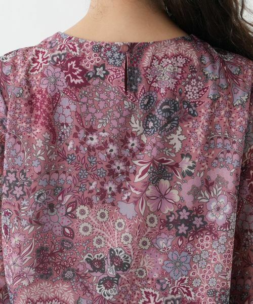 Leilian PLUS HOUSE / レリアンプラスハウス カットソー | プリントピンタックカットソー【BINDA】 | 詳細11