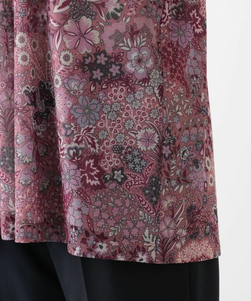 Leilian PLUS HOUSE / レリアンプラスハウス カットソー | プリントピンタックカットソー【BINDA】 | 詳細13