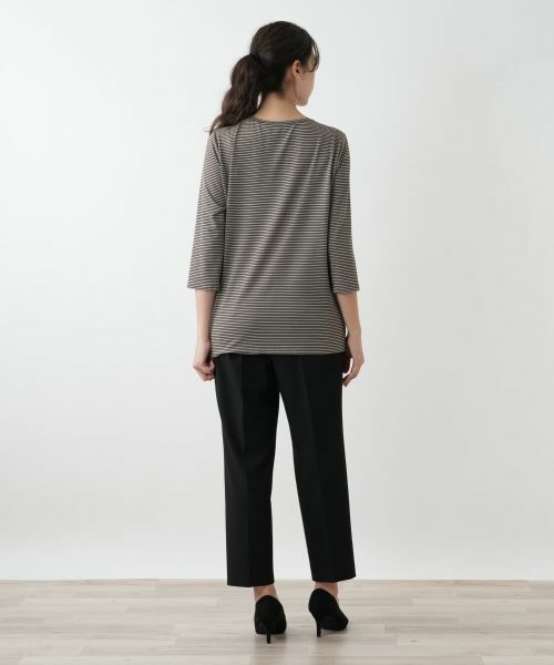 Leilian PLUS HOUSE / レリアンプラスハウス カットソー | 刺繍ボーダーカットソー | 詳細3