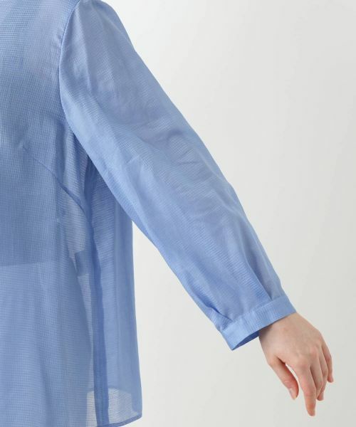 Leilian PLUS HOUSE / レリアンプラスハウス シャツ・ブラウス | スタンドカラーブラウス【Leilian WHITE LABEL】 | 詳細12