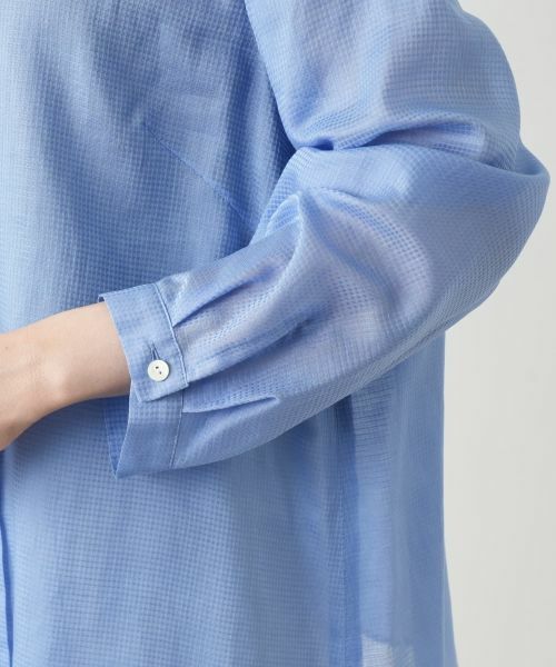 Leilian PLUS HOUSE / レリアンプラスハウス シャツ・ブラウス | スタンドカラーブラウス【Leilian WHITE LABEL】 | 詳細13