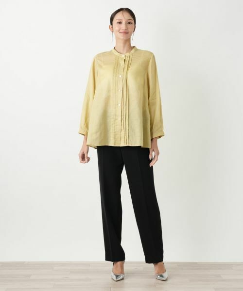 Leilian PLUS HOUSE / レリアンプラスハウス シャツ・ブラウス | スタンドカラーブラウス【Leilian WHITE LABEL】 | 詳細16