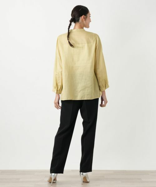 Leilian PLUS HOUSE / レリアンプラスハウス シャツ・ブラウス | スタンドカラーブラウス【Leilian WHITE LABEL】 | 詳細18