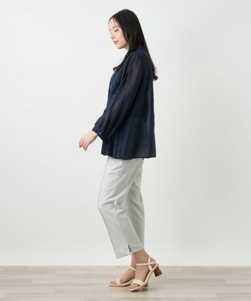 Leilian PLUS HOUSE / レリアンプラスハウス シャツ・ブラウス | スタンドカラーブラウス【Leilian WHITE LABEL】 | 詳細2