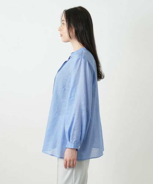 Leilian PLUS HOUSE / レリアンプラスハウス シャツ・ブラウス | スタンドカラーブラウス【Leilian WHITE LABEL】 | 詳細8