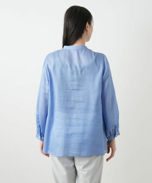 Leilian PLUS HOUSE / レリアンプラスハウス シャツ・ブラウス | スタンドカラーブラウス【Leilian WHITE LABEL】 | 詳細9