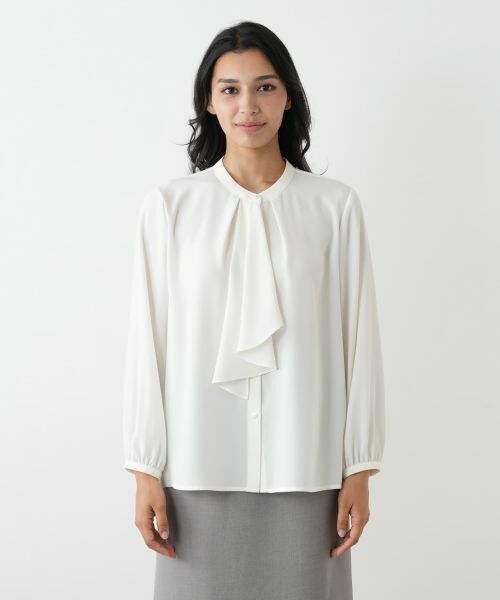 Leilian PLUS HOUSE / レリアンプラスハウス シャツ・ブラウス | ドレープブラウス | 詳細10