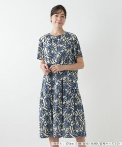 Leilian PLUS HOUSE / レリアンプラスハウス ドレス | プリントフレアワンピース