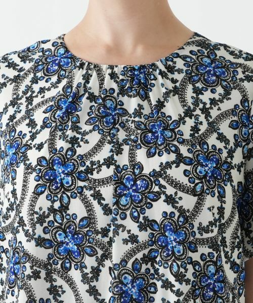 Leilian PLUS HOUSE / レリアンプラスハウス ドレス | プリントフレアワンピース | 詳細10