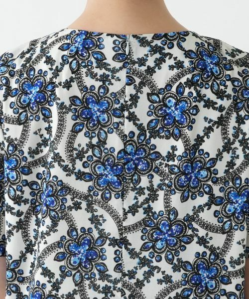 Leilian PLUS HOUSE / レリアンプラスハウス ドレス | プリントフレアワンピース | 詳細11