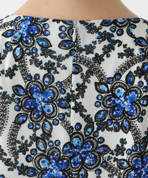 Leilian PLUS HOUSE / レリアンプラスハウス ドレス | プリントフレアワンピース | 詳細12