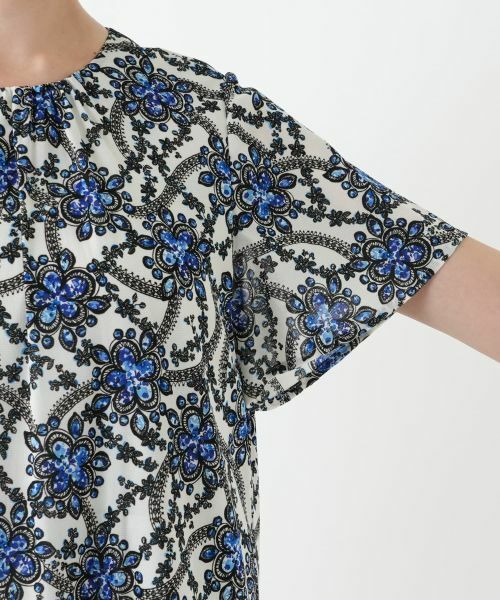 Leilian PLUS HOUSE / レリアンプラスハウス ドレス | プリントフレアワンピース | 詳細13