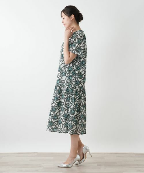 Leilian PLUS HOUSE / レリアンプラスハウス ドレス | プリントフレアワンピース | 詳細2