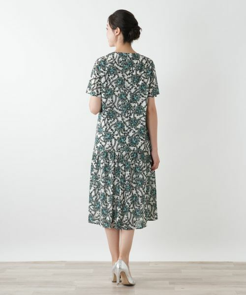 Leilian PLUS HOUSE / レリアンプラスハウス ドレス | プリントフレアワンピース | 詳細3