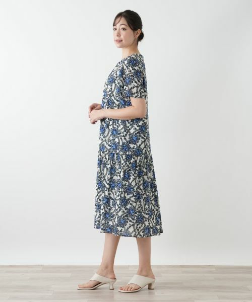 Leilian PLUS HOUSE / レリアンプラスハウス ドレス | プリントフレアワンピース | 詳細5