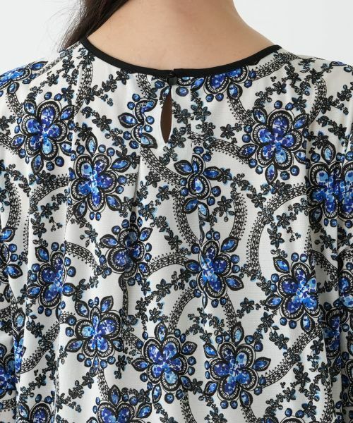 Leilian PLUS HOUSE / レリアンプラスハウス シャツ・ブラウス | プリントフレアブラウス | 詳細11