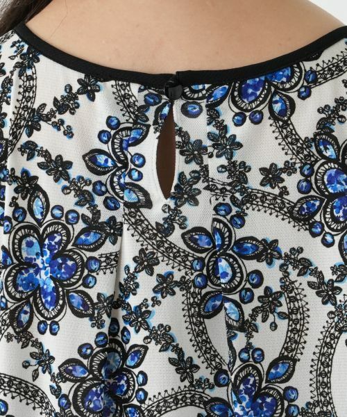 Leilian PLUS HOUSE / レリアンプラスハウス シャツ・ブラウス | プリントフレアブラウス | 詳細12