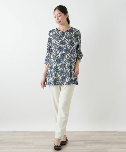 Leilian PLUS HOUSE / レリアンプラスハウス シャツ・ブラウス | プリントフレアブラウス | 詳細4