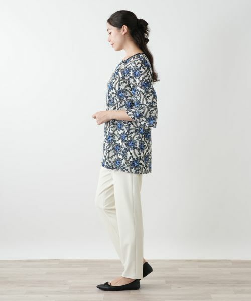 Leilian PLUS HOUSE / レリアンプラスハウス シャツ・ブラウス | プリントフレアブラウス | 詳細5