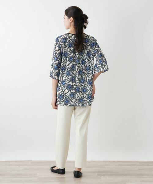 Leilian PLUS HOUSE / レリアンプラスハウス シャツ・ブラウス | プリントフレアブラウス | 詳細6