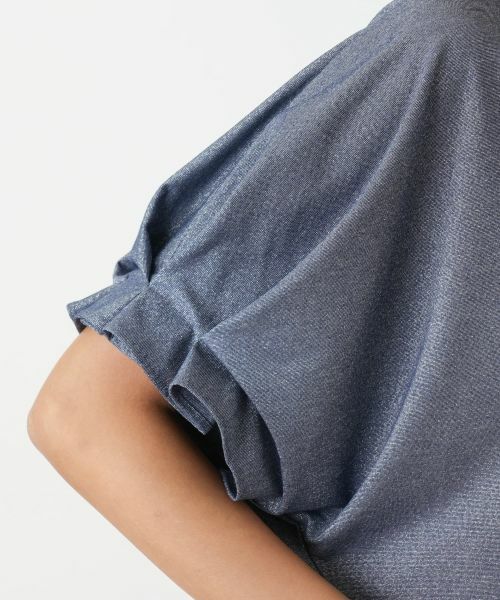 Leilian PLUS HOUSE / レリアンプラスハウス カットソー | ラメタックスリーブカットソー | 詳細10