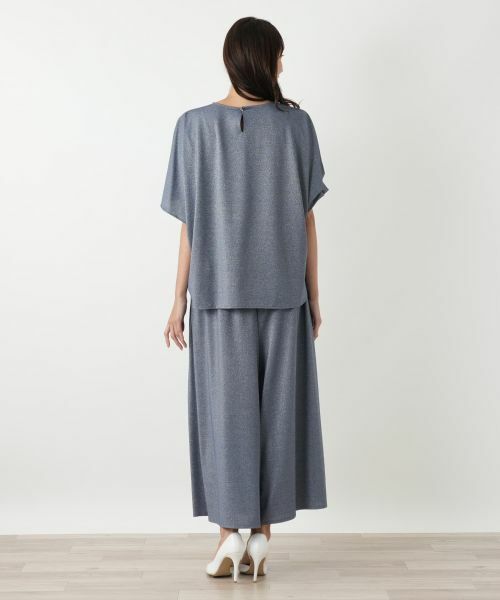 Leilian PLUS HOUSE / レリアンプラスハウス カットソー | ラメタックスリーブカットソー | 詳細3