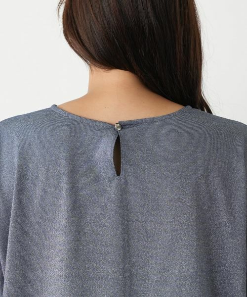 Leilian PLUS HOUSE / レリアンプラスハウス カットソー | ラメタックスリーブカットソー | 詳細8