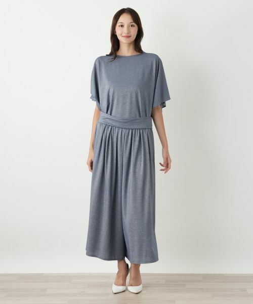 Leilian PLUS HOUSE / レリアンプラスハウス その他パンツ | ラメワイドパンツ | 詳細1