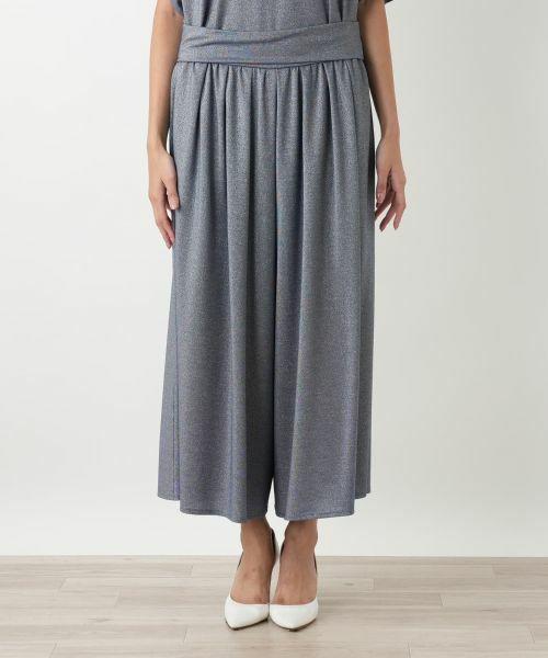Leilian PLUS HOUSE / レリアンプラスハウス その他パンツ | ラメワイドパンツ | 詳細4