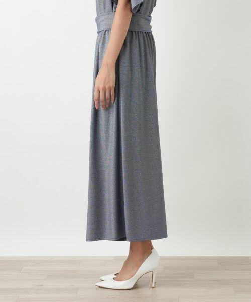 Leilian PLUS HOUSE / レリアンプラスハウス その他パンツ | ラメワイドパンツ | 詳細5