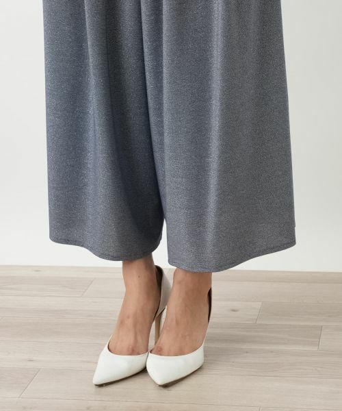 Leilian PLUS HOUSE / レリアンプラスハウス その他パンツ | ラメワイドパンツ | 詳細8