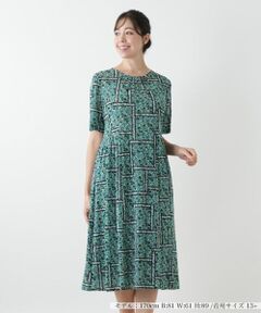 Leilian PLUS HOUSE / レリアンプラスハウス ドレス | フラワー柄フレアワンピース