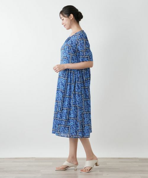 Leilian PLUS HOUSE / レリアンプラスハウス ドレス | フラワー柄フレアワンピース | 詳細2