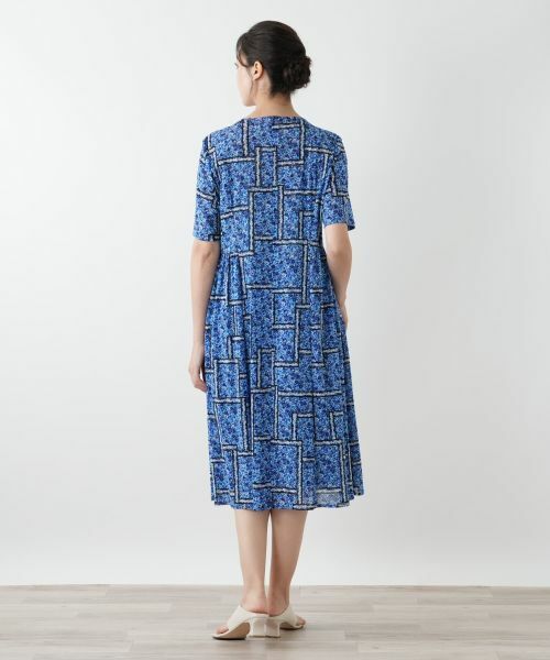 Leilian PLUS HOUSE / レリアンプラスハウス ドレス | フラワー柄フレアワンピース | 詳細3