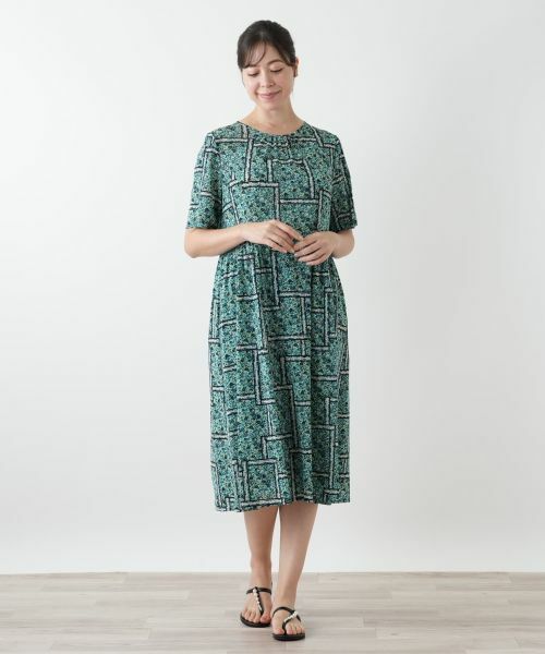 Leilian PLUS HOUSE / レリアンプラスハウス ドレス | フラワー柄フレアワンピース | 詳細4