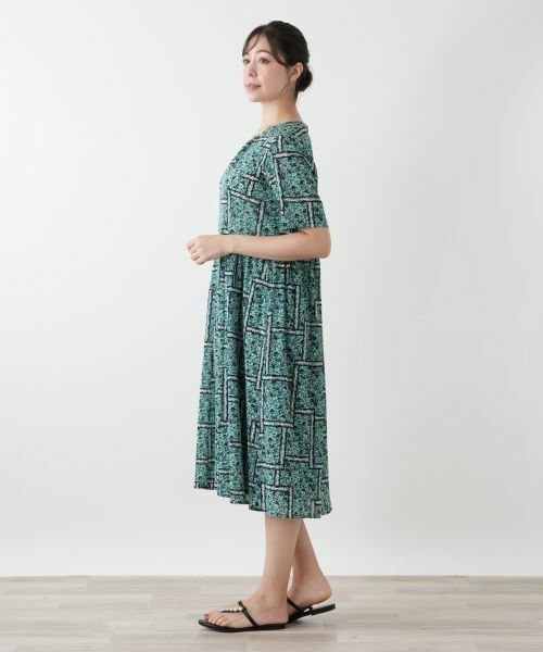 Leilian PLUS HOUSE / レリアンプラスハウス ドレス | フラワー柄フレアワンピース | 詳細5