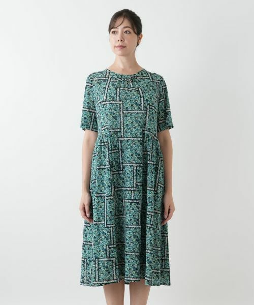 Leilian PLUS HOUSE / レリアンプラスハウス ドレス | フラワー柄フレアワンピース | 詳細7