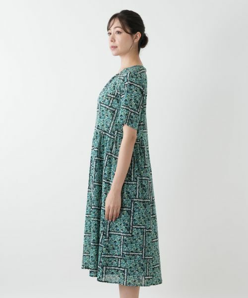 Leilian PLUS HOUSE / レリアンプラスハウス ドレス | フラワー柄フレアワンピース | 詳細8