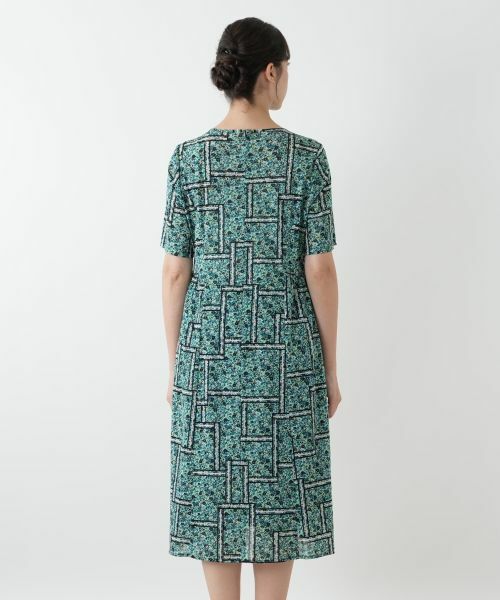 Leilian PLUS HOUSE / レリアンプラスハウス ドレス | フラワー柄フレアワンピース | 詳細9