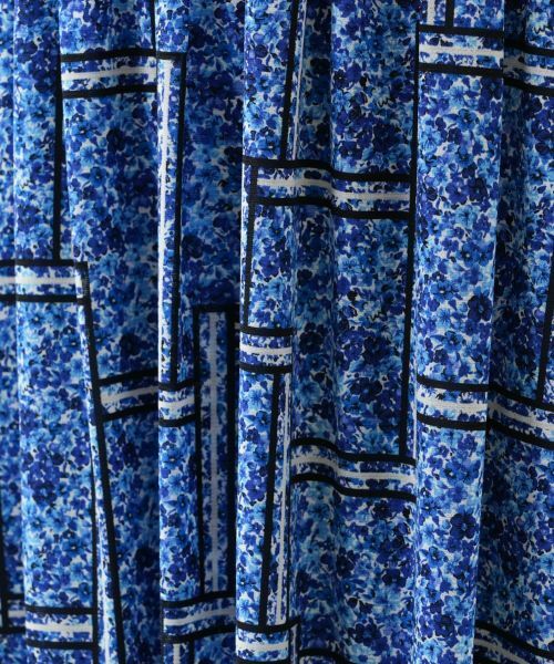 Leilian PLUS HOUSE / レリアンプラスハウス ミニ・ひざ丈スカート | フラワー柄フレアスカート | 詳細13