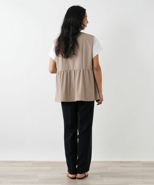 Leilian PLUS HOUSE / レリアンプラスハウス テーラードジャケット | フレアベスト | 詳細3