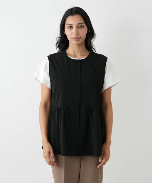 Leilian PLUS HOUSE / レリアンプラスハウス テーラードジャケット | フレアベスト | 詳細7