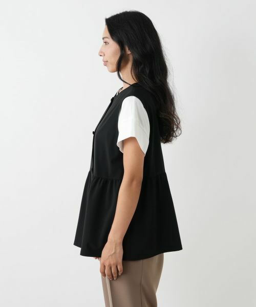 Leilian PLUS HOUSE / レリアンプラスハウス テーラードジャケット | フレアベスト | 詳細8