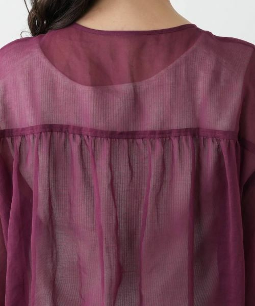 Leilian PLUS HOUSE / レリアンプラスハウス その他アウター | ノーカラーシアーブルゾン | 詳細11