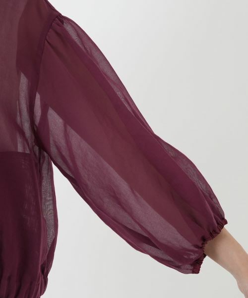 Leilian PLUS HOUSE / レリアンプラスハウス その他アウター | ノーカラーシアーブルゾン | 詳細12