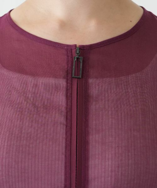 Leilian PLUS HOUSE / レリアンプラスハウス その他アウター | ノーカラーシアーブルゾン | 詳細14