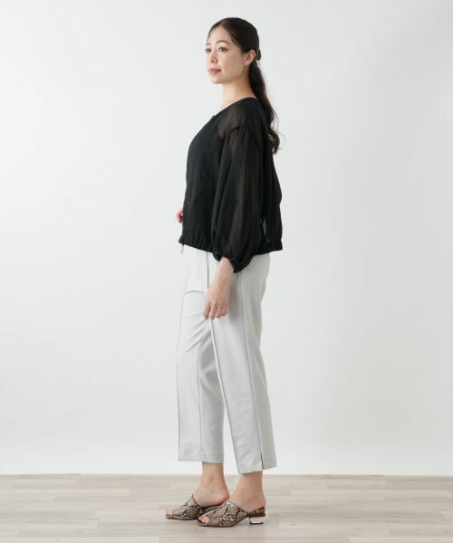 Leilian PLUS HOUSE / レリアンプラスハウス その他アウター | ノーカラーシアーブルゾン | 詳細2