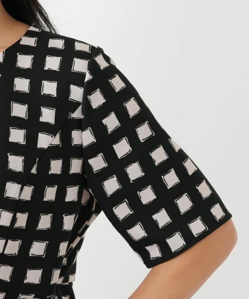 Leilian PLUS HOUSE / レリアンプラスハウス ドレス | 格子柄フレアワンピース | 詳細10